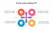 Magnetic Multi-Color Priority Matrix Template PPT Model